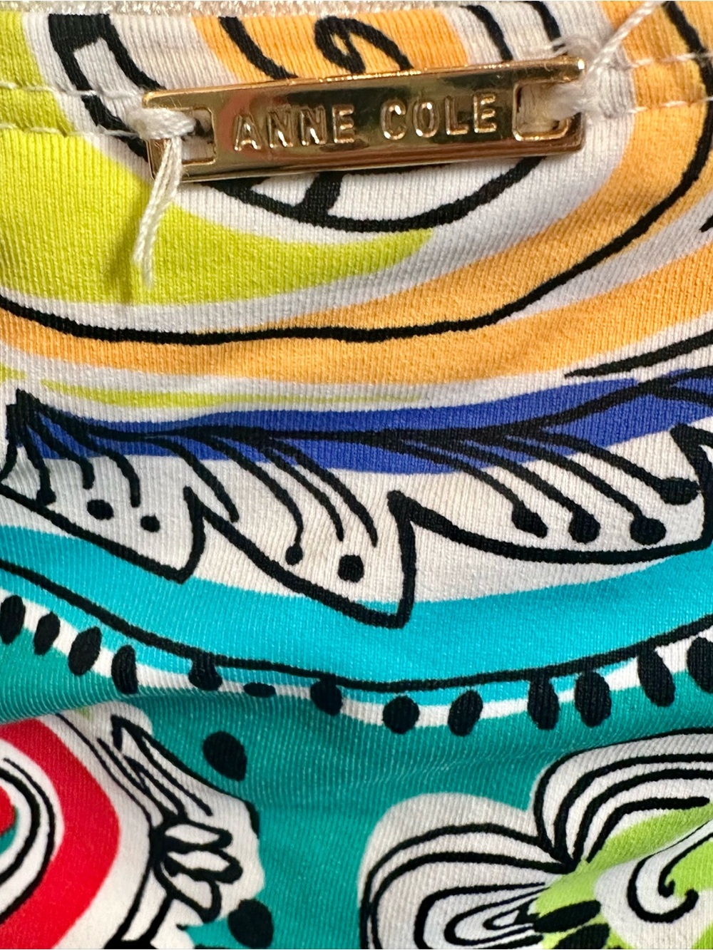 Anne Cole Signature One piece swimwear Multicolor Strapless Ruched Swimsuit 16 - Picture 8 of 9